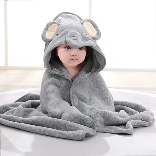 Ave-Noir Elephant Baby Bath Wrap